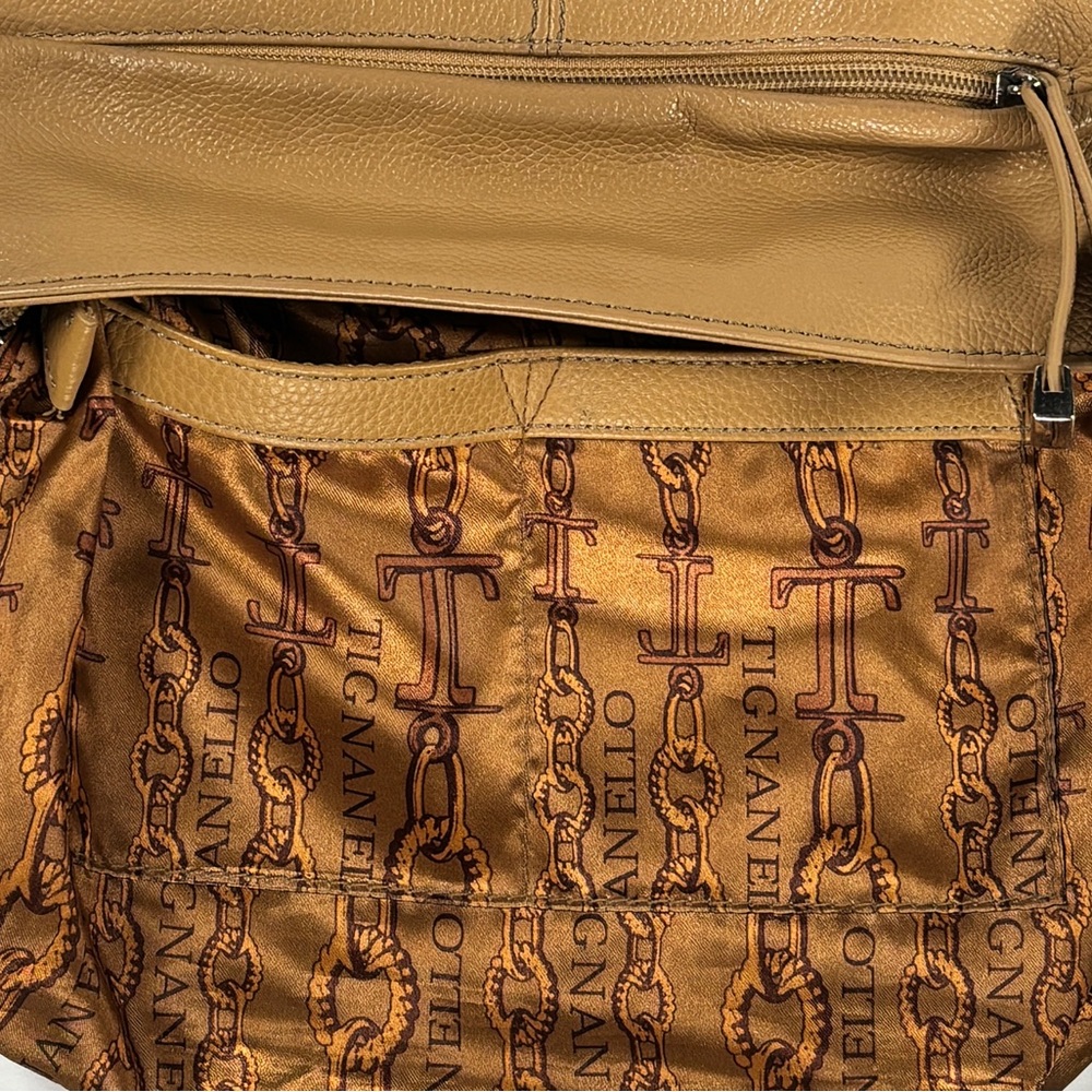 Tignanello tan Leather Crossbody Bag - Picture 10 of 13